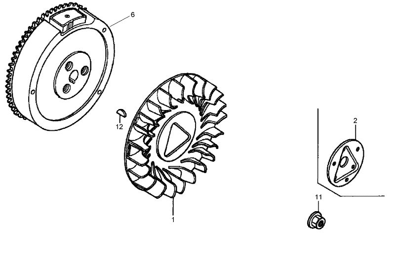 Flywheel Assembly Honda GX390K1QNE2