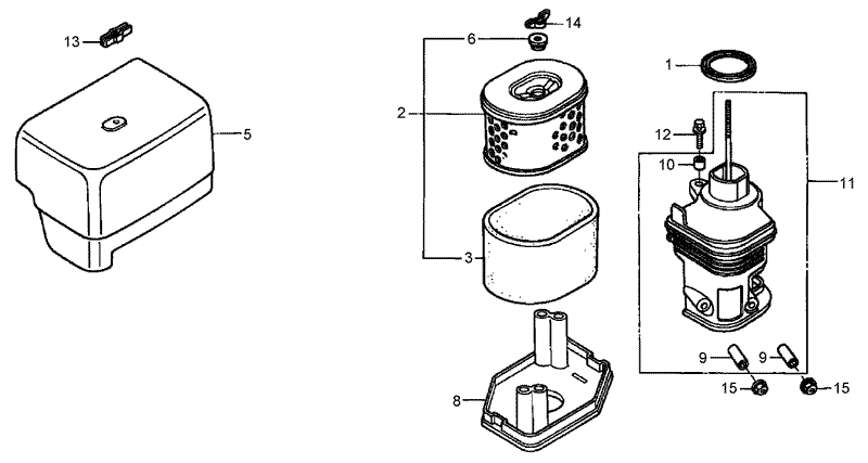 Air Cleaner Assembly Honda GX390K1QNE2