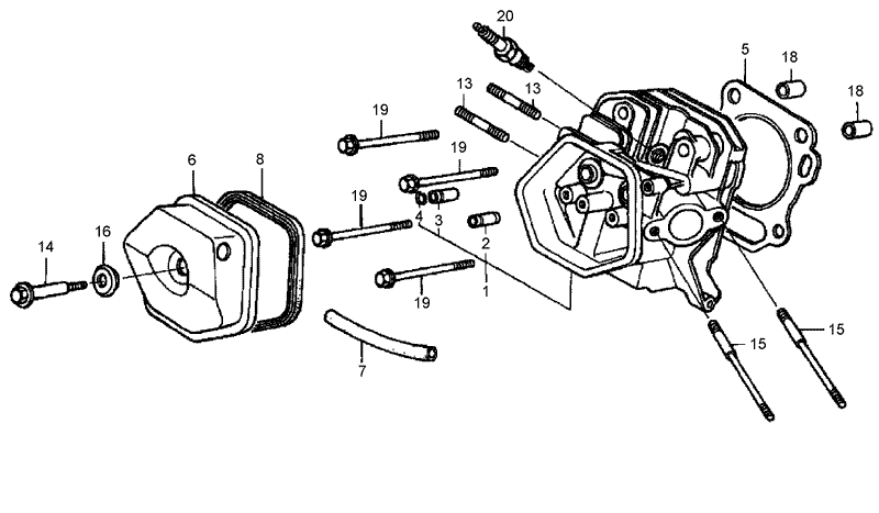 Cylinder Head Assembly Honda GX390K1QNE2