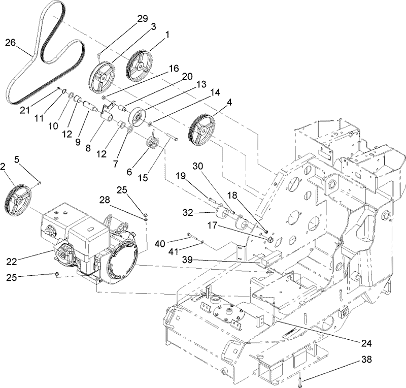 Engine and Drive Assembly