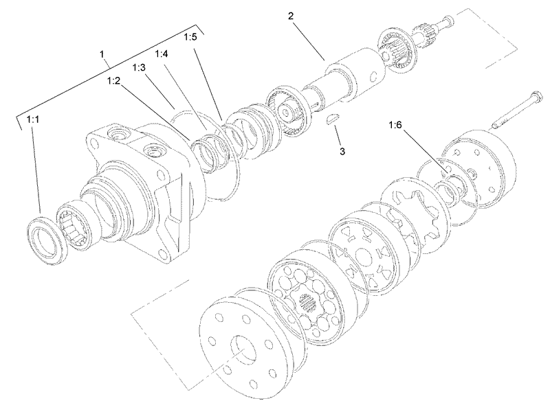 Hydraulic Motor Assembly No 104 8470