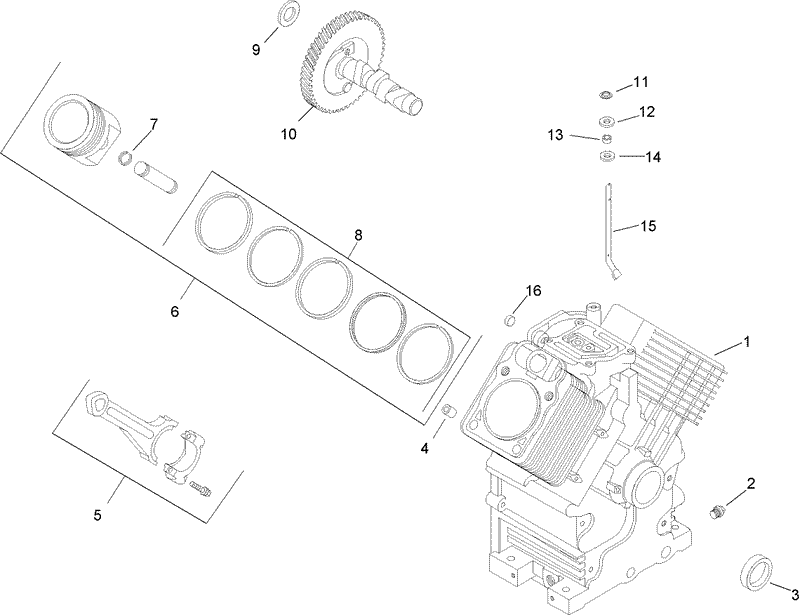 Crankcase Assembly Kohler CH20S 64725