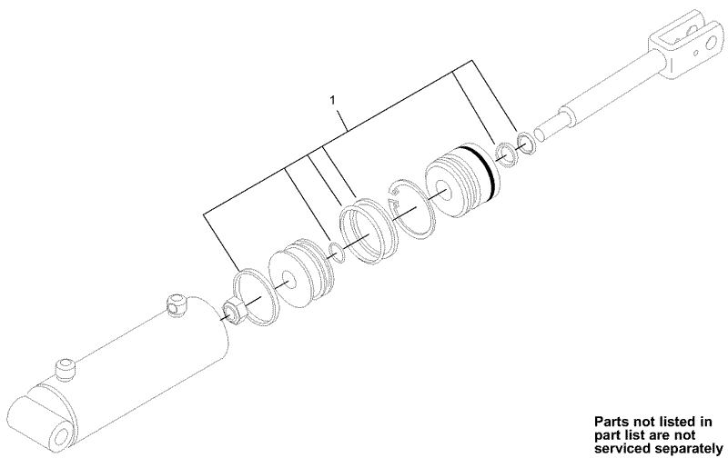 Hydraulic Cylinder Assembly No 105 8370
