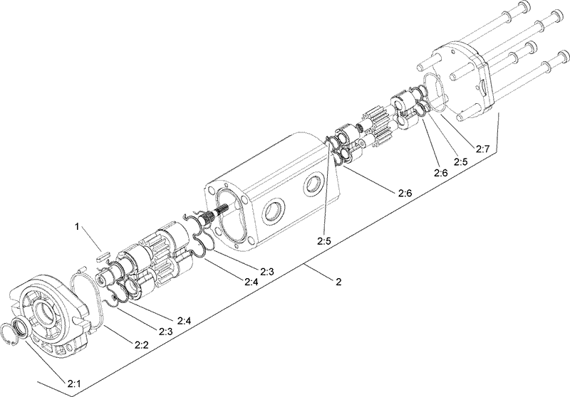 Hydraulic Gear Pump Assembly No 106 7650