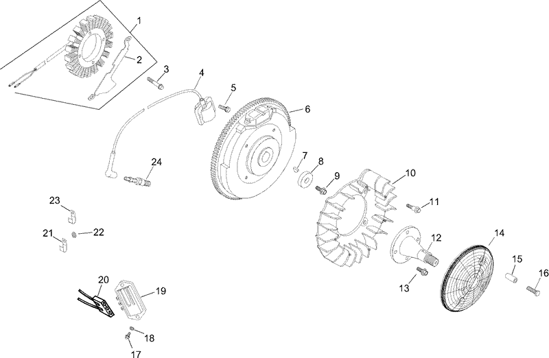 Ignition and Electrical Assembly Kohler CH20S 64725