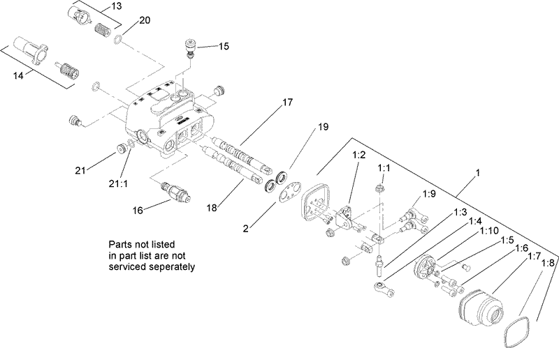 Two Spool Valve Assembly No 106 9307