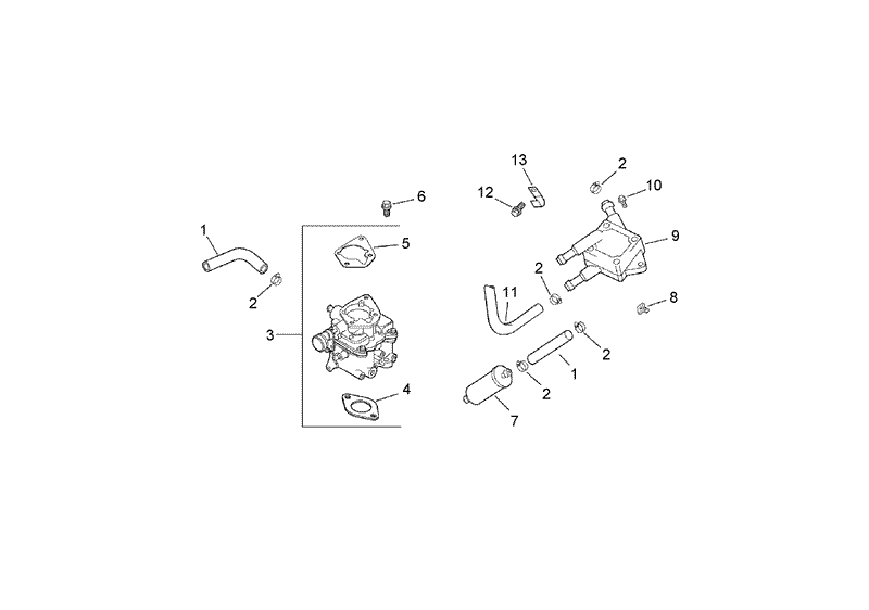 Fuel System Assembly Kohler CH730 0132