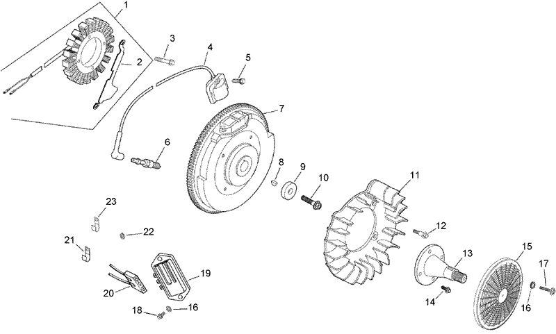 Ignition and Electrical Assembly Kohler CH730 0132