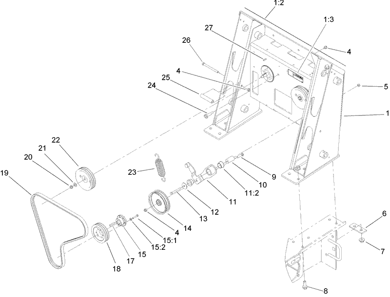 Loader Tower and Drive Assembly