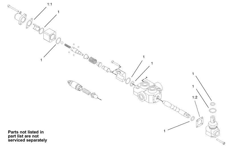 One Spool Valve Assembly No 104 2831