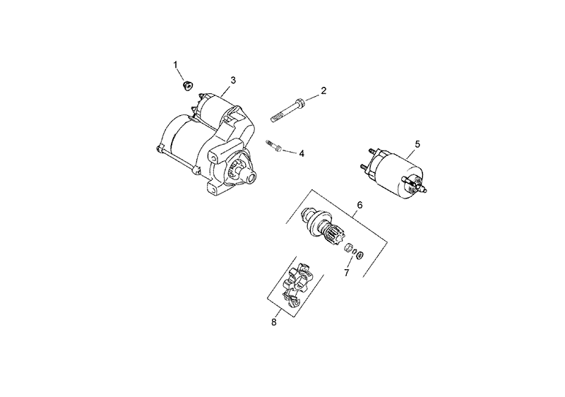 Starting System Assembly Kohler CH730 0132
