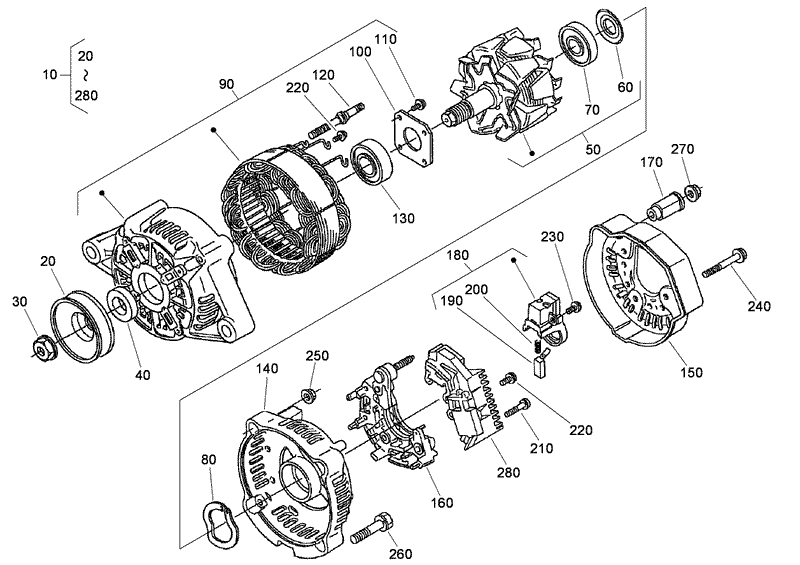 Alternator Components
