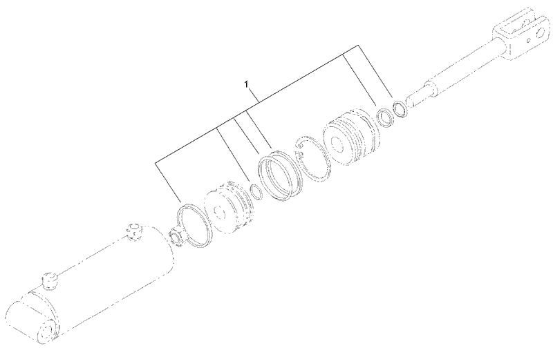 Hydraulic Cylinder Assembly No 105 8370