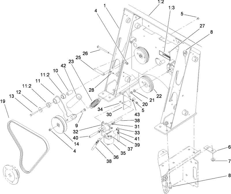 Loader Tower Fuel Pump and Drive Assembly