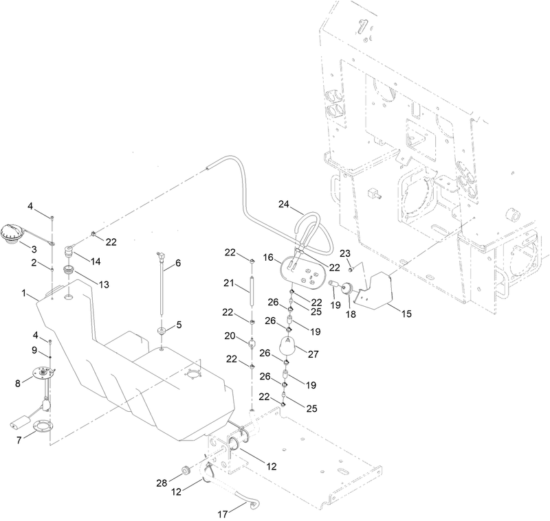 Fuel Tank and Carbon Canister Assembly