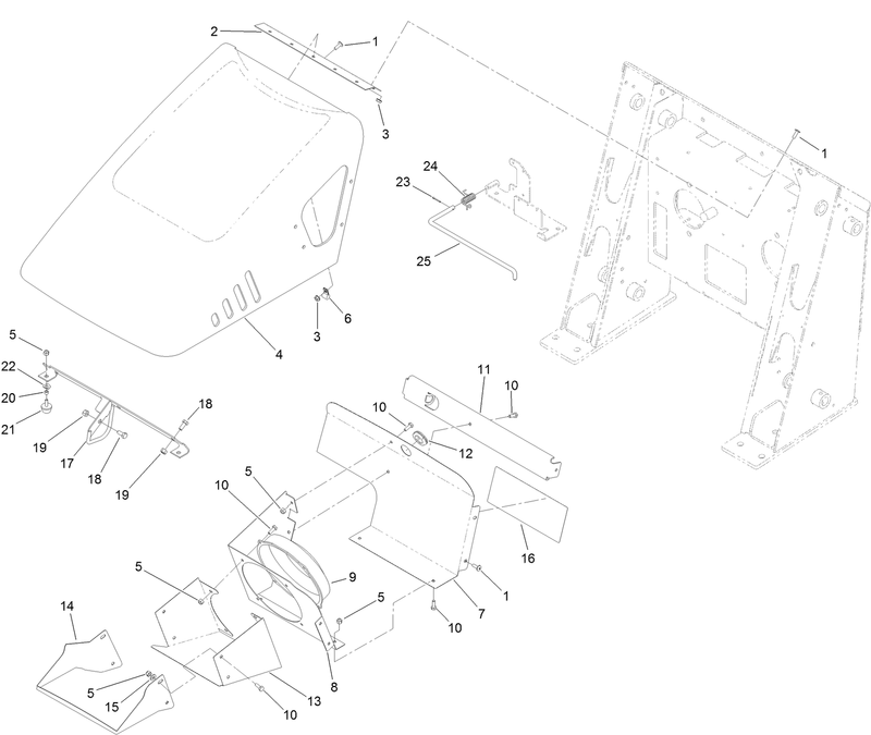 Hood and Fan Assembly