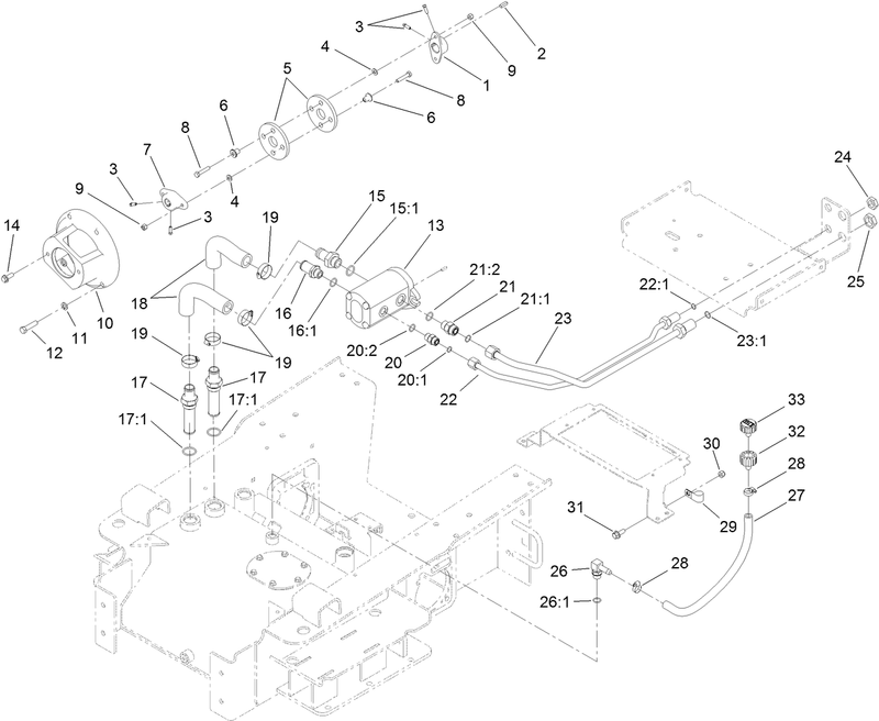 Hydraulic Pump Mount Assembly