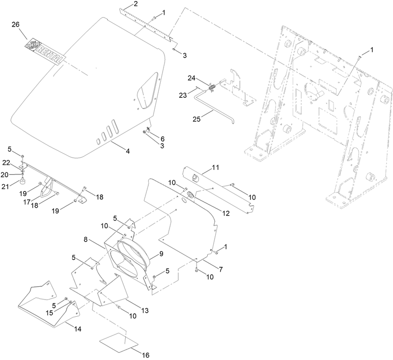 Hood and Fan Assembly