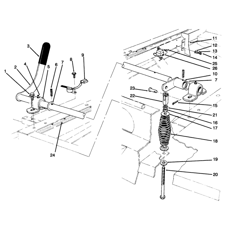 Power Take Off Lever Assembly