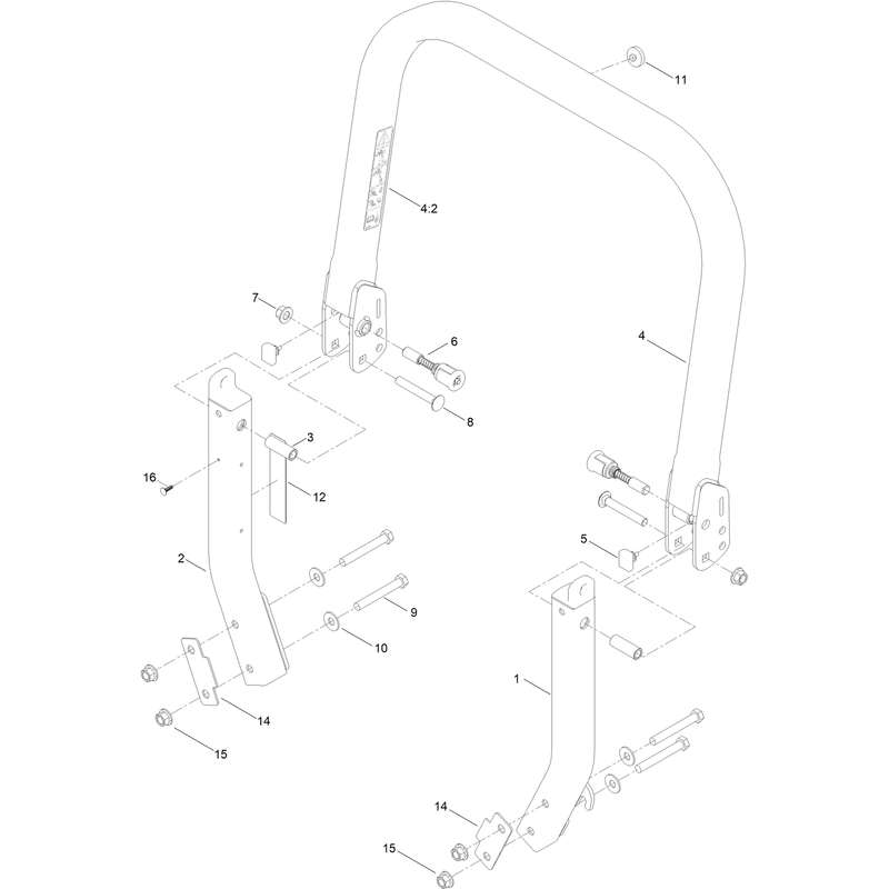 Roll-Over Protection System Assembly  No. 109-9211