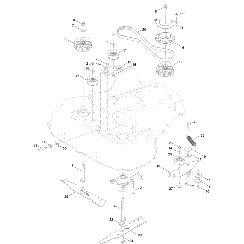 Spindle and Belt Assembly