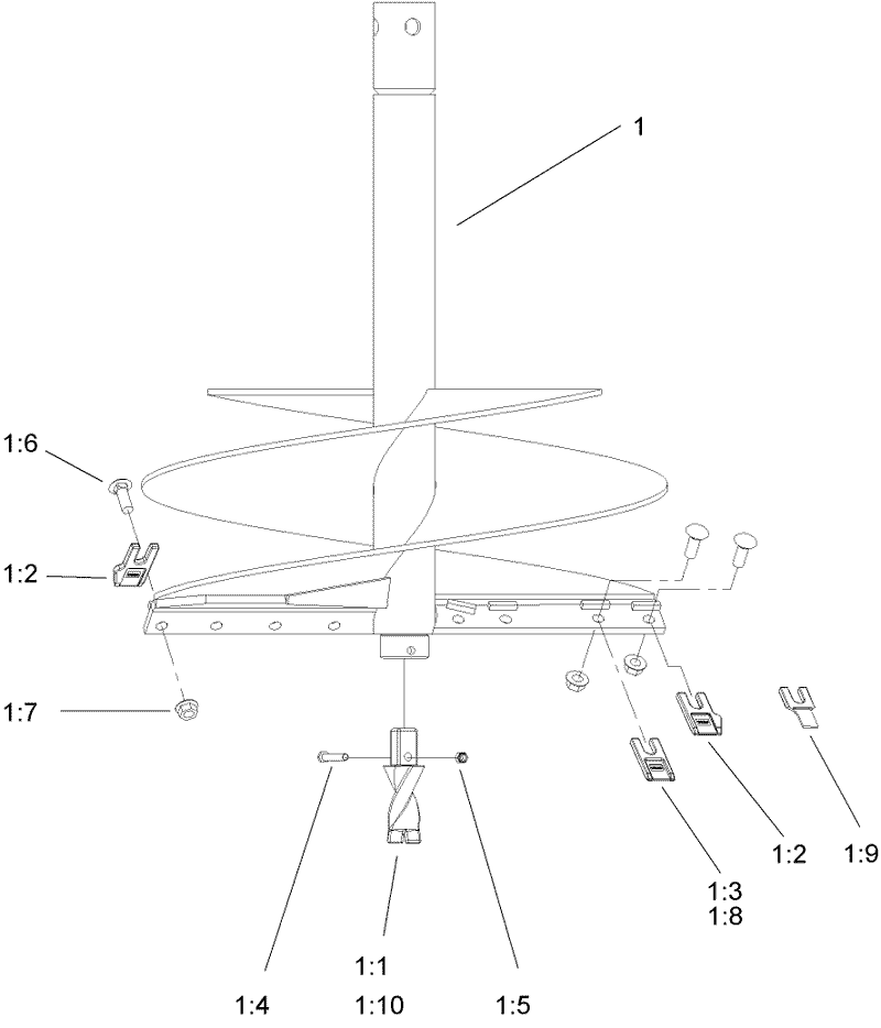 24 Inch Auger Assembly