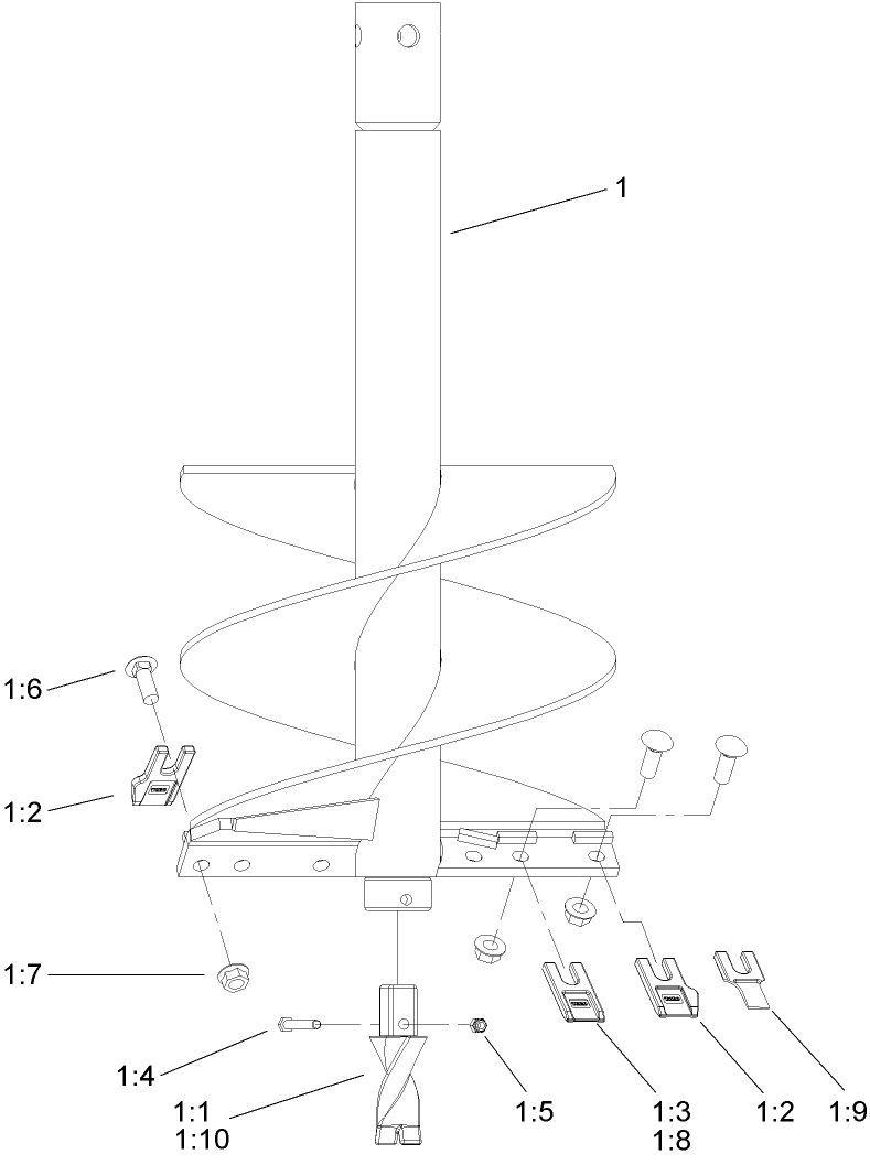 18 Inch Auger Assembly