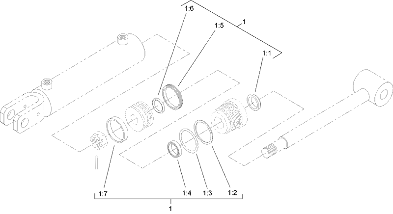 Hydraulic Cylinder Assembly No 98 9942