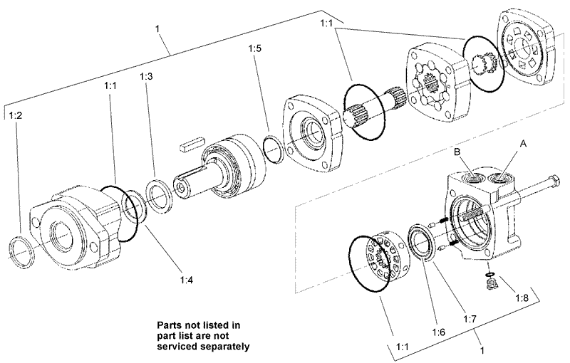Hydraulic Motor Assembly No 99 6566