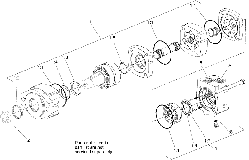 Hydraulic Motor Assembly No 98 8280
