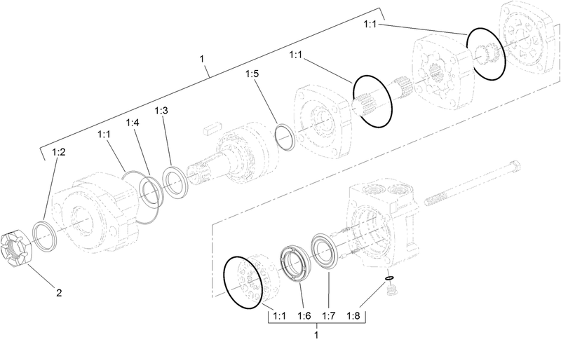 Hydraulic Motor Assembly No 98 8280