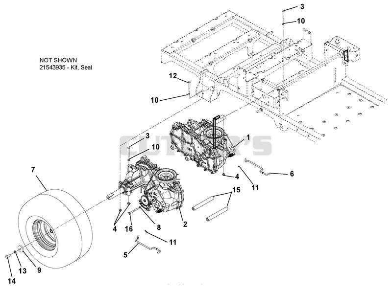 Transaxle, Dump Valves And Rear Wheels