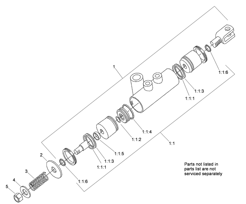 Hydraulic Cylinder Assembly No 104 6094