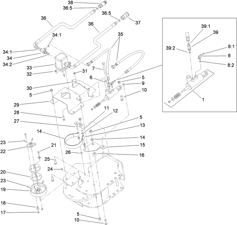 Hydraulic Motor and Brake Assembly