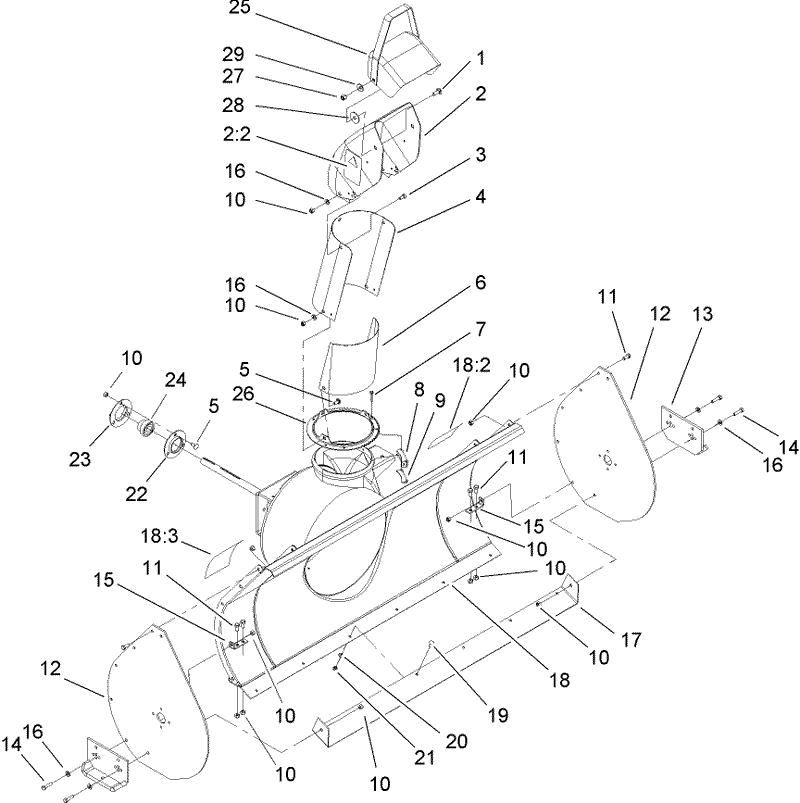Discharge Chute Assembly