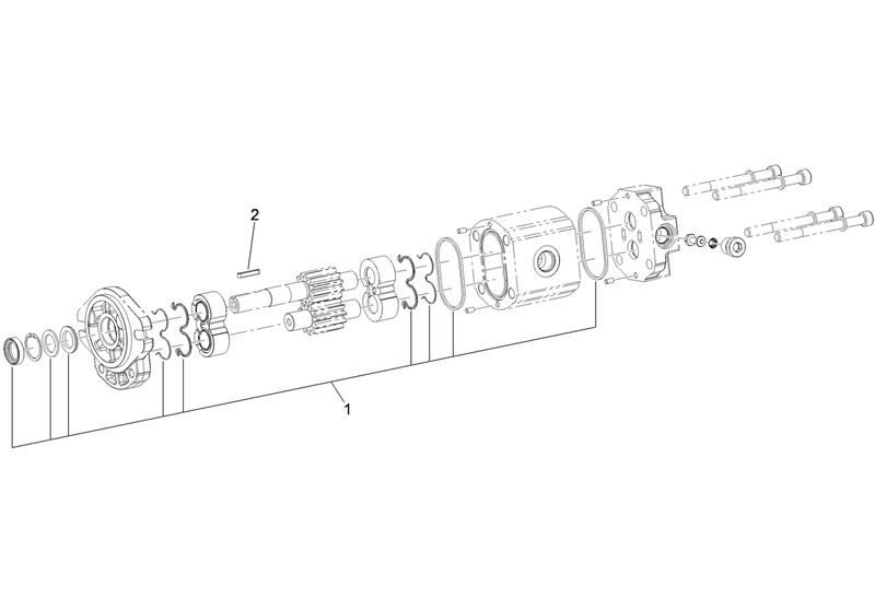 Hydraulic Gear Motor Assembly No 99 4423