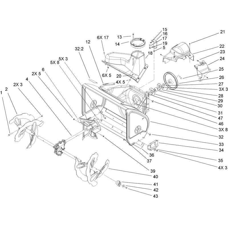 Auger and Housing Assembly