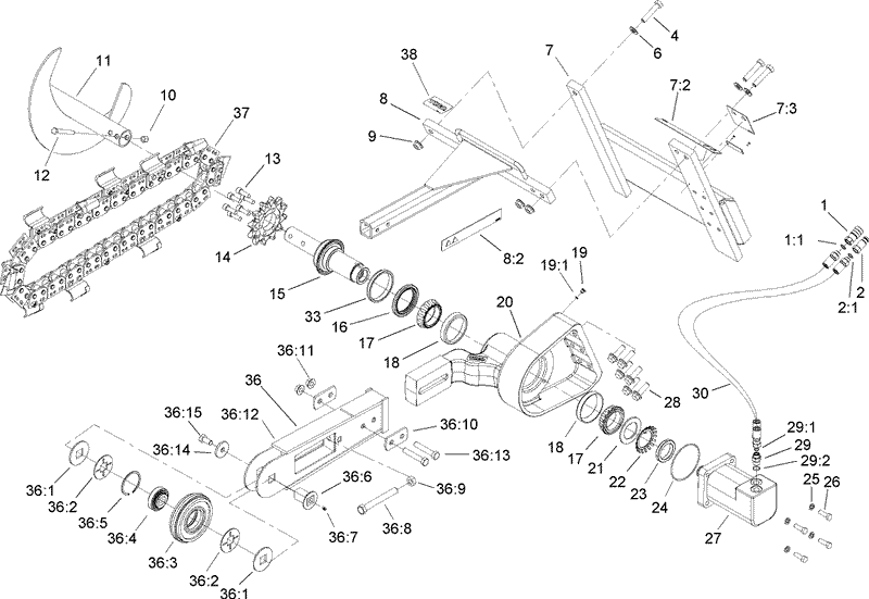 Trencher Head Assembly