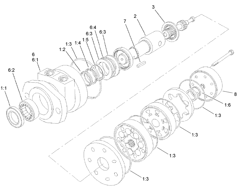 Hydraulic Motor Assembly No 108 5595
