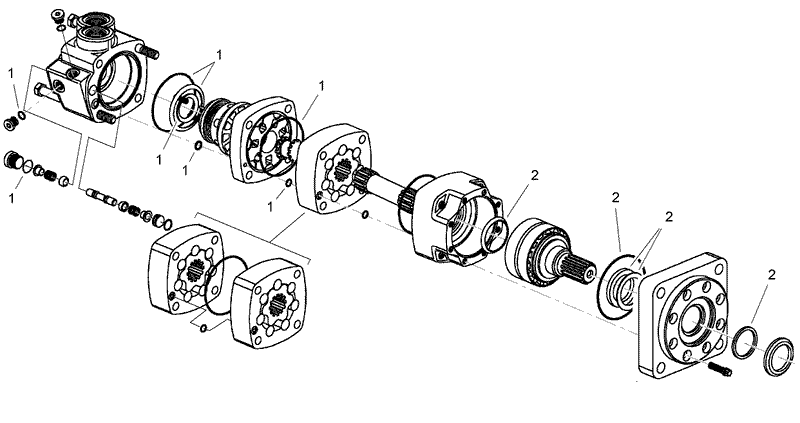 Hydraulic Motor Assembly No 104 5701