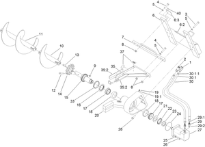 High Speed Trencher Head Assembly