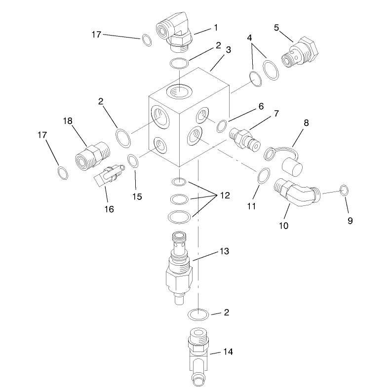 Counterbalance Manifold Assembly No 92-5638