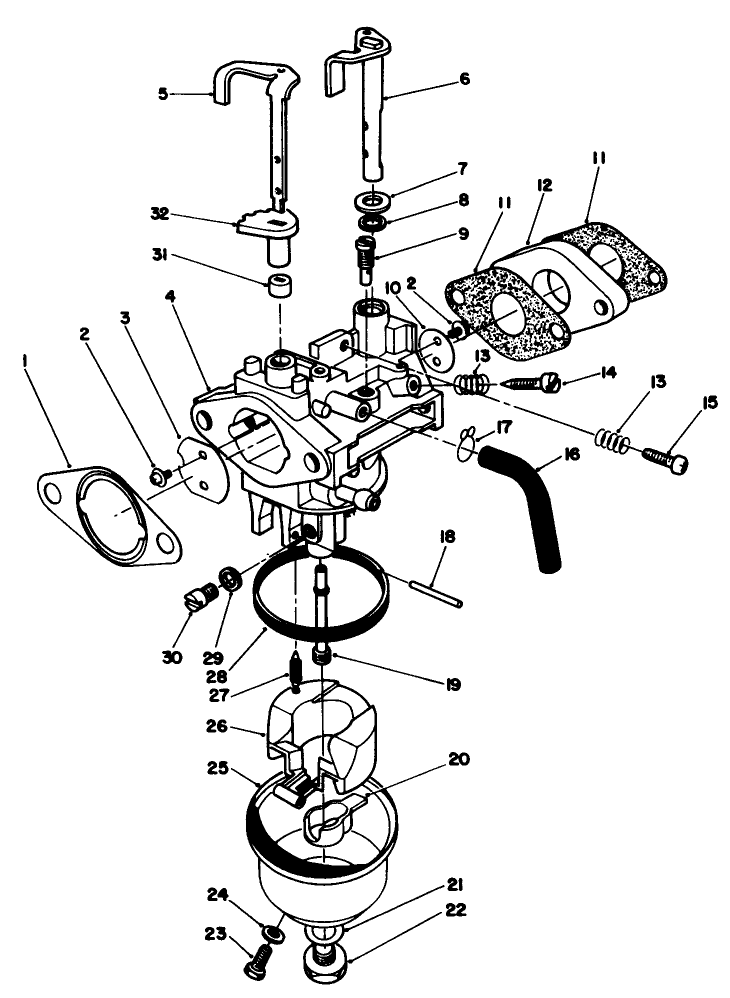 Carburetor Assembly Model No Vmh7