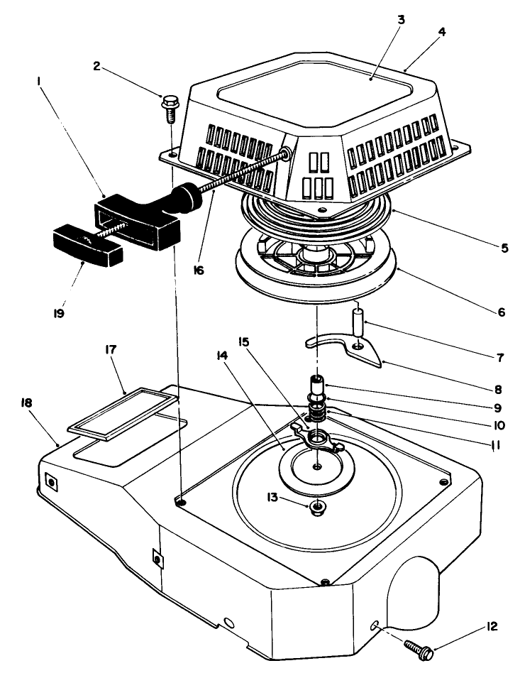 Recoil Assembly Model No Vmh7