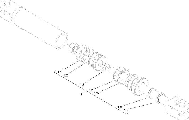 Hydraulic Cylinder Assembly No 114 1302