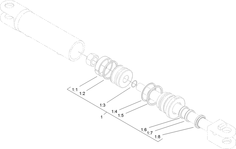 Hydraulic Cylinder Assembly No 121 4470