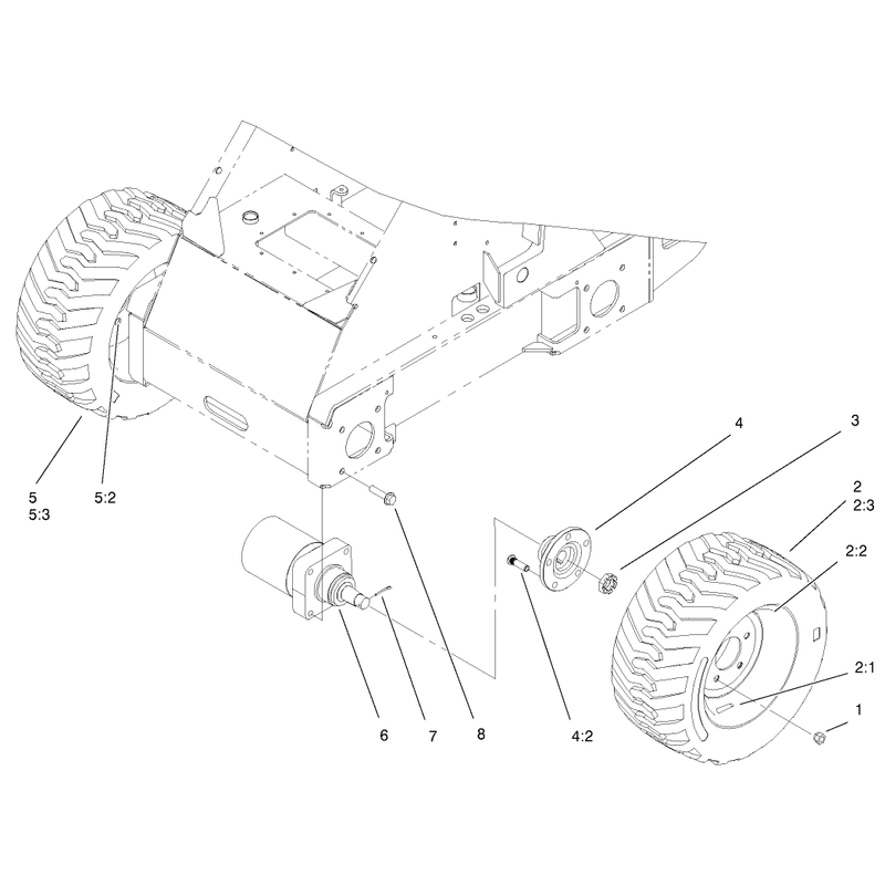 Wheel and Motor Assembly