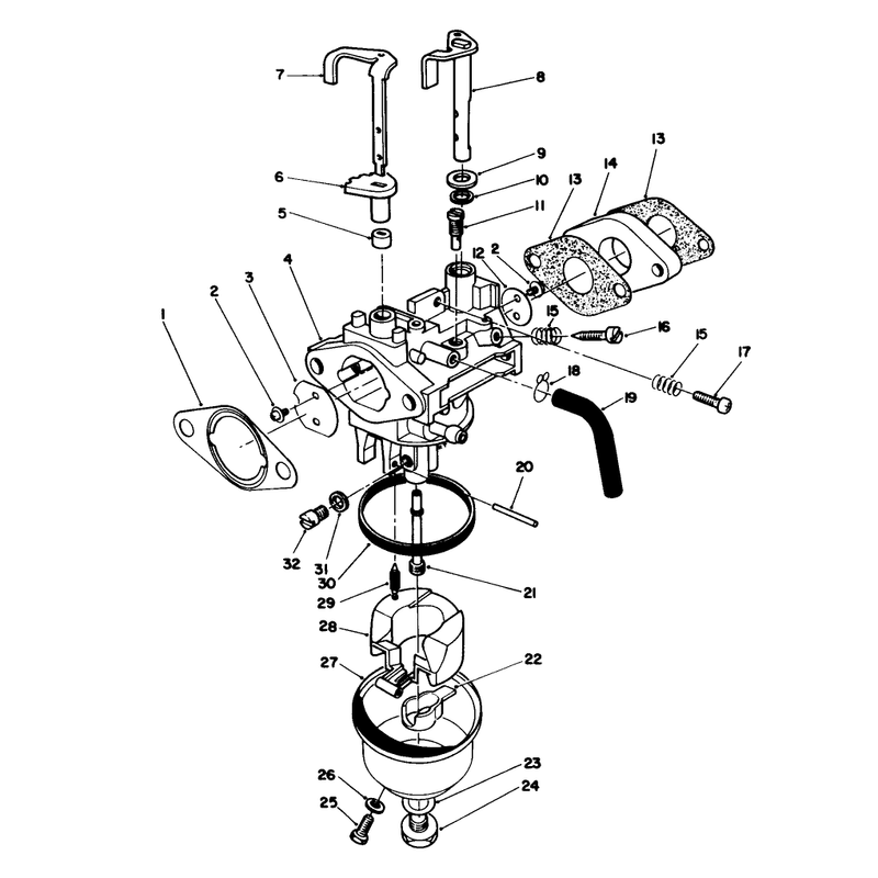 Carburetor Assembly Model No Vml0-7