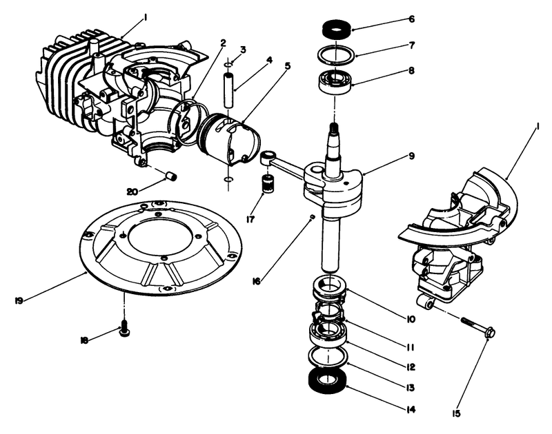 Crankshaft Assembly model No 47pk9 3
