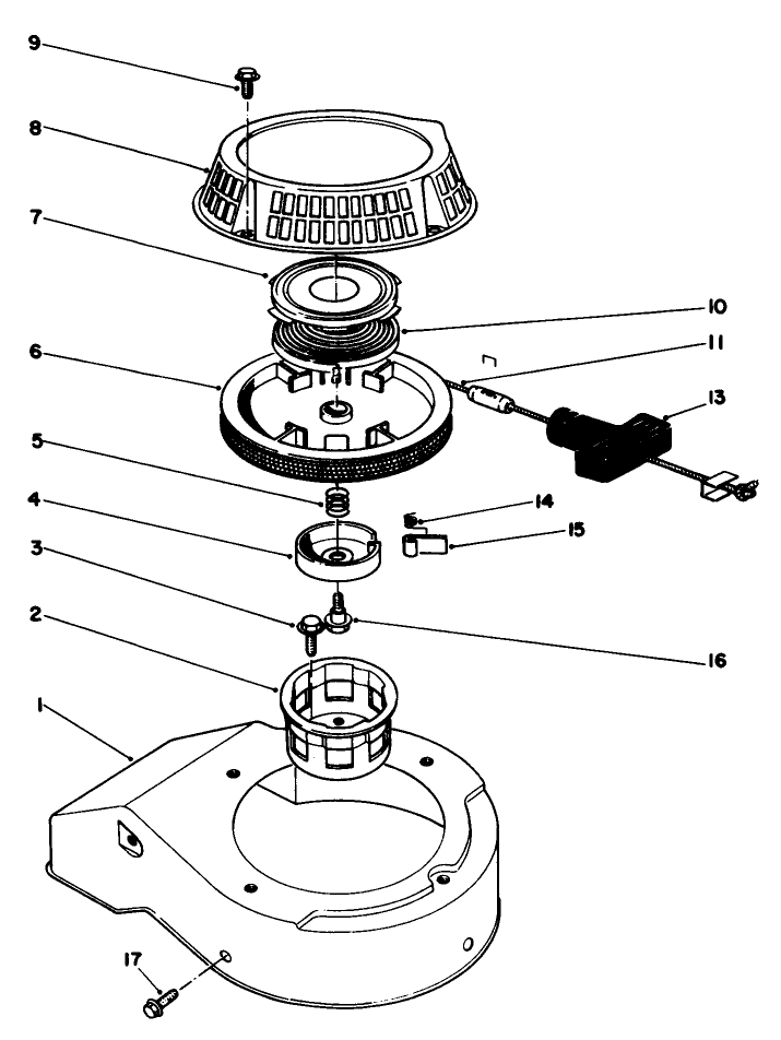 Recoil Assembly model No 47pk9 3